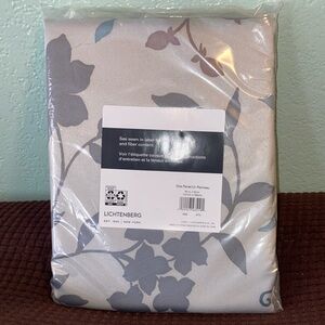 New Sun Zero Kara Floral Print Rod Pocket Curtain Panel, 54" x 63"